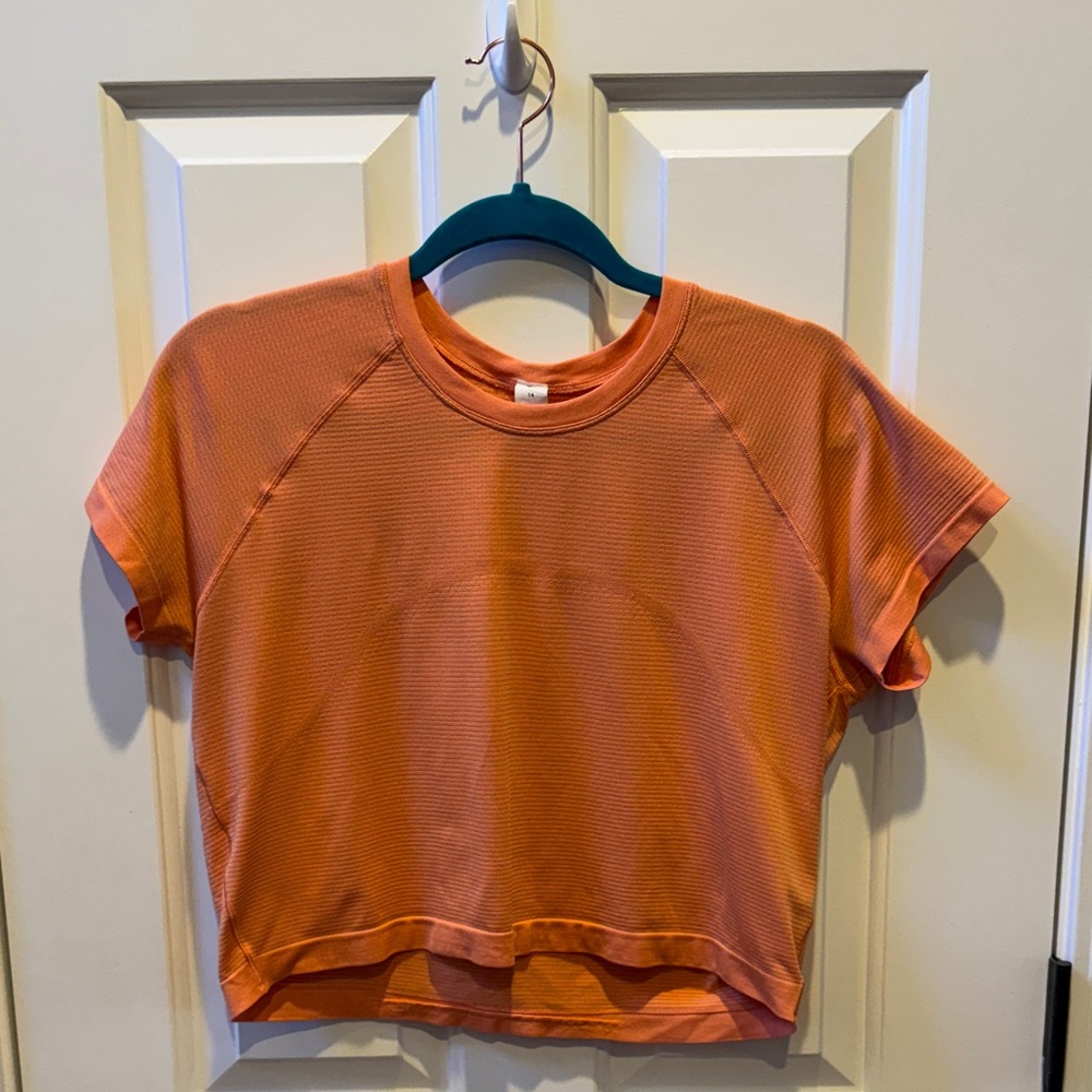lululemon athletica Orange Crop Top